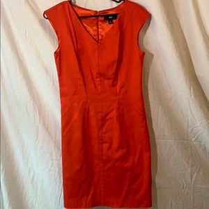 Mossimo red/orange dress size 6 slit in back